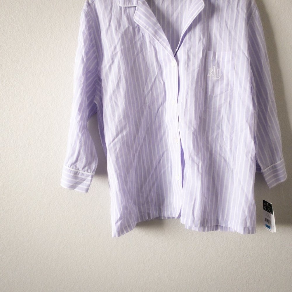 Lauren Ralph Lauren Classic Woven Pajama Set - Picture 4 of 12